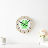 Horloge Ronde Personalize your own round clock (Maison)
