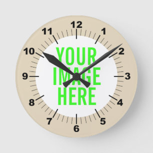 Horloge Ronde Personalize your own round clock