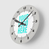 Horloge Ronde Personalize your own round clock (Angle)