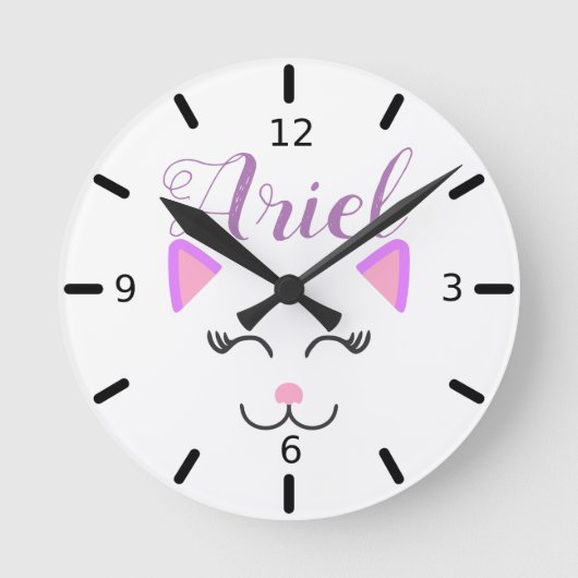 Horloge Ronde Personalize your own round clock (Recto)