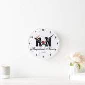Horloge Ronde Personalized RN Nurse Hat (Maison)