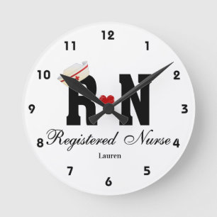 Horloge Ronde Personalized RN Nurse Hat
