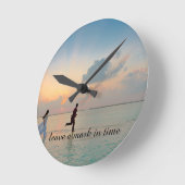 Horloge Ronde Personalized Romantic Photo (Angle)