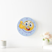 Horloge Ronde Personalized Thumbs Up well done emoji (Maison)
