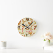 Horloge Ronde Personnage de Brown Chicken Design (Maison)