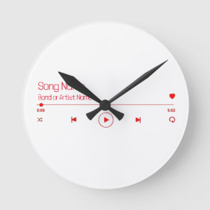 Horloge Ronde Personnalisable votre musique préférée