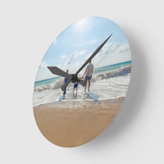 Horloge Ronde Personnalisé à double face (Angle)