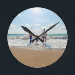 Horloge Ronde Personnalisé à double face<br><div class="desc">Horloge ronde personnalisée à double face</div>