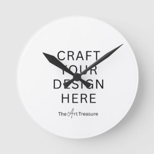 Horloge ronde personnalisée – Ajoutez votre design