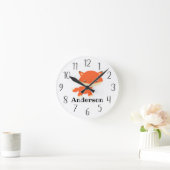 Horloge ronde personnalisée de Baby Fox (Maison)