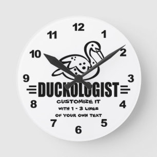 Horloge Ronde Personnaliser Canard