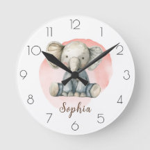 Personnaliser l'aquarelle Elephant Nursery Giry Ro