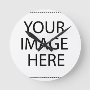Horloge Ronde Personnaliser votre propre photo et texte personna
