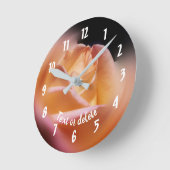 Horloge Ronde Personnalité de Yellow Rosebud (Angle)