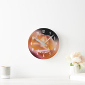 Horloge Ronde Personnalité de Yellow Rosebud (Maison)