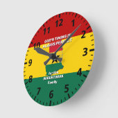 Horloge Ronde Personnalité ghanéenne (Angle)