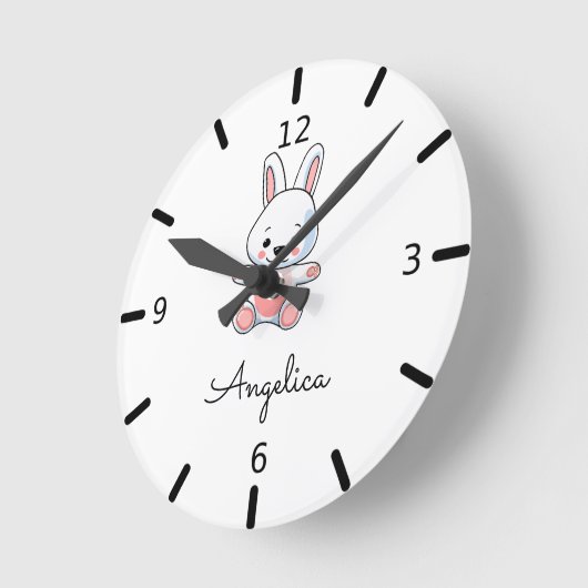 Horloge Ronde Personnalize Your Own (Angle)