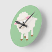 Horloge Ronde Petit agneau (Angle)