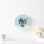 Horloge Ronde Petit chiot, bébé (Maison)