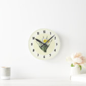 Horloge Ronde Petit Jonquille Timide (Maison)
