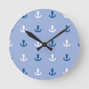 Horloge Ronde Petit motif mignon d'Ancre
