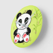 Horloge Ronde Petit Panda (Angle)