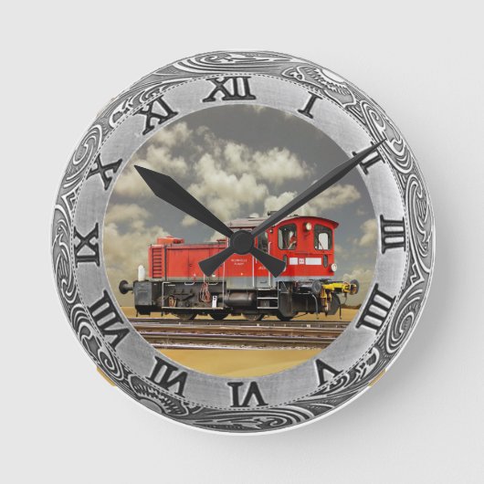 HORLOGE RONDE PETITE LOCOMOTIVE (Recto)