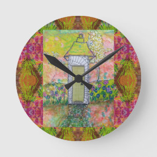 Horloge Ronde Petite maison orientale