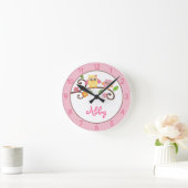 Horloge Ronde Petites filles Mod Owl Infirmière personnalisée Ho (Maison)