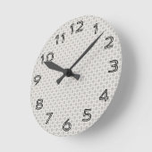 Horloge Ronde Petits points gris (Angle)