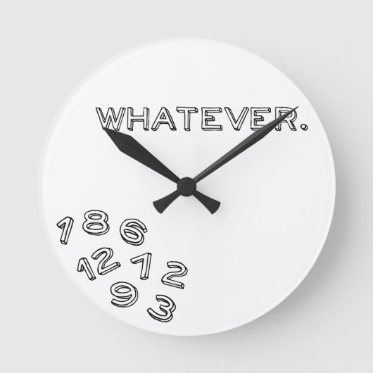 Horloge Ronde Peu importe (Recto)