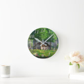 Horloge Ronde Phantastes : L'horloge du chalet forestier (Maison)