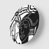 Horloge Ronde Phantasy africain (Angle)