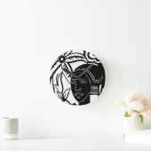 Horloge Ronde Phantasy africain (Maison)