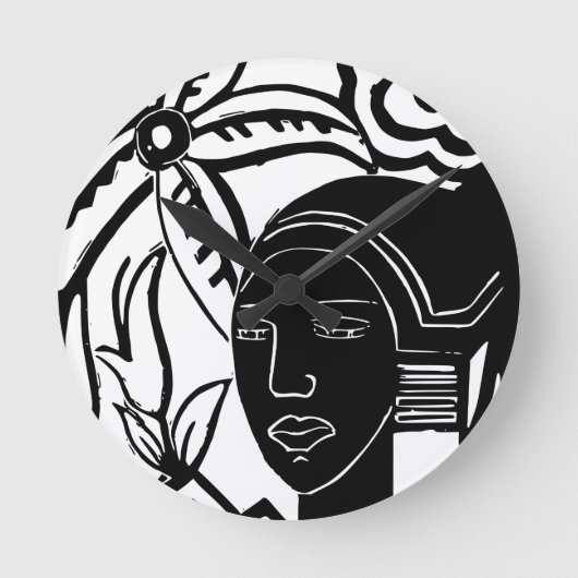 Horloge Ronde Phantasy africain (Recto)