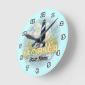 Horloge Ronde Phare de Floride (Angle)