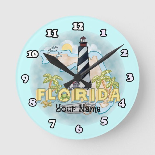 Horloge Ronde Phare de Floride (Recto)