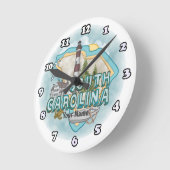 Horloge Ronde Phare de la Caroline du Sud (Angle)