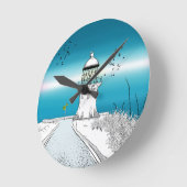 Horloge Ronde Phare du Cap Reinga NZ (Angle)