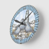 Horloge Ronde Phare guide des mouettes (Angle)