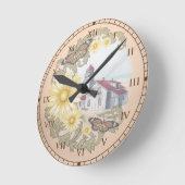 Horloge Ronde Phare papillon (Angle)