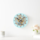 Horloge Ronde Phare Texas Shells (Maison)