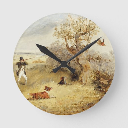 Horloge Ronde Pheasant shooting (oil on canvas) 2 (Recto)