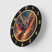 Horloge Ronde Phénix ascendant (Angle)