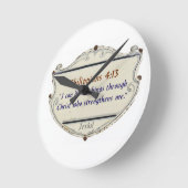 Horloge Ronde Philippians 4:13 Shield Wall Clock (Angle)