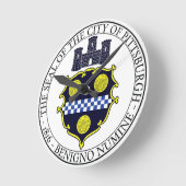 Horloge Ronde Phoque de Pittsburgh (Angle)