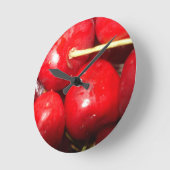 Horloge Ronde Photo de Cherries (Angle)