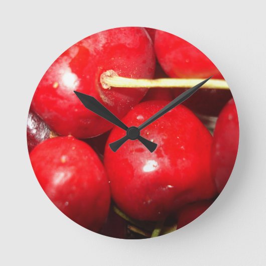 Horloge Ronde Photo de Cherries (Recto)