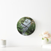 Horloge Ronde Photo de Chouette blanche de la faune (Maison)