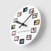 Horloge Ronde Photo de Create Custom (Angle)